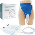 Wearable Urine Collection Bag External Catheter for Women, Reusable Portable Silicone Urinal with 1000ml and 2000ml Urine Catheter Bags,Blue - Image 2