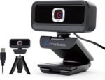 Webcam for PC, Computer Camera for Desktop, 1080P Webcam with Tripod,USB Web Cam, 2 Noise Reduction Mics, Built-in Privacy Cover,Plug&Play - Image 2