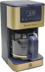 West Bend Timeless 12-Cup Programmable Coffee Maker with Brew Strength Selector for Hot and Iced Coffee, Includes 1-4 Cup Brew Option and Permanent Filter - Image 2