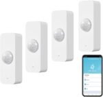 WiFi Motion Sensor, Smart Motion Detector for Home Security, Wireless Motion Sensor App Remote Monitor, Voice Command Compatible with Alexa. 4 Pack - Image 2