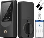 WiFi Smart Lock Keyless Entry Door Lock with 8xAA Batteries, App Remote Control, Touchpad Keypad Deadbolt for Front Door, Auto Lock, Keys, Fob Card, PIN Code Unlock, 8-Month Battery, T02 Mini - Image 2