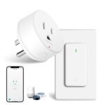 WiFi Smart Outlet Plug with Remote,GreenCycle Electric Smart Plug with Wall Switch,Compatible with Alexa and Google Home via Tuya,15A/1500W，Remote Control from Anywhere,TUV FCC List(2.4G) - Image 2