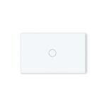 WiFi Smart Touch Light Switch, 1-Button Single-Gang Wall Switch, 110–220V 50/60Hz, Neutral Wire Required, 2.4GHz Tuya/Smart Life, Works with Alexa, Glass Panel, White - Image 2