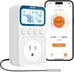 WiFi Temperature Controlled Outlet, Plug in Thermostat Outlet for Space Heater, Duration Timer & Smart Memory Digital Temp Controller, -40℉~212℉, IP67 Waterproof Probe for Incubator, Reptile - Image 2