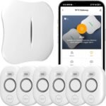 WiFi Water Leak Detector for Home with App Notification, 1 2.4Ghz Gateway + 6 WD61 Sensor, 120dB Water Flood/Drip Alarm for Basement/Kitchen/Bathroom/Toilet/Laundry Room,Sink/Pipe/Faucet Leakage Alert - Image 2