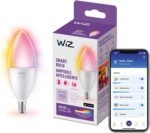WiZ Connected 40W B12 Smart Candle-shape, E12 base, Full Color, Dimmable, 1-Pack, Indoor, Connect to Wi-Fi, Control Voice or App + Activate with Motion, Matter Compatible - Image 2