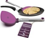 Wide Pancake Spatula Flipper - Heat Resistant Extra Large Silicone Turner for Non-Stick Cookware & Griddle - Perfect for Crepes & Eggs - Ideal Big Baking Tool for Women Who Love to Bake by KPKitchen - Image 2