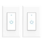 Wifi Smart Switch, Wifi Light Switch 2 Packs, Compatible with Alexa and Google Home, App Remote Control with Timing Funtion, No Hub Required (Neutral Wire Required) - Image 2