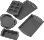 Wilton Advance Select 6 Piece Nonstick Bakeware Set, Durable, Scratch-Resistant Baking Pans with Silicone-Infused Coating, Oven Safe, Dishwasher Safe, PFAS-Free Kitchen Baking Set - Image 2