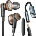 Wired Earbud in Ear Headphones with Mic Noise-canceling,Deep bass Hi-Fi Noise Cancellation Earbuds Wired Immersive Bass Dual-Unit Earphones Compatible with iPhone 15 16 17 Android etc - Image 2