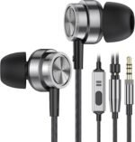 Wired Earbuds with Microphone, in Ear Headphones Wired with Heavy Bass Noise Isolation Magnetic Earphones Cord for Samsung Laptop Tablet MP3 Android Phones and All 3.5mm Jack Devices - Image 2