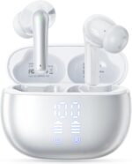 Wireless Earbuds, Bluetooth 5.3 Ear Buds, Headphones with Clear Stereo Sound, 40H Playtime with LED Digital Display, IPX7 Waterproof Earphones Built-in Mic for Phone Tablet Sports Workout - Image 2