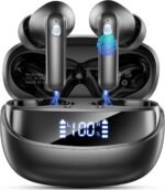 Wireless Earbuds, Bluetooth 5.4 Headphones HiFi Stereo, 50H Playtime In-Ear Headphones with ENC Noise Cancelling Mics, IP7 Waterproof Wireless Headphones, Earbuds with LED Display for Android iOS - Image 2