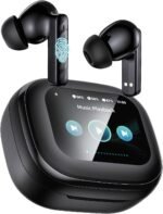 Wireless Earbuds, Bluetooth 5.4 Headphones, True ANC Active Noise Cancelling in Ear Buds with Smart Touchscreen Case, 60H Playtime for Sports & Working, Bass Stereo Sound for iPhone/Android-Black - Image 2