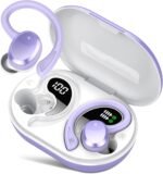 Wireless Earbuds, Bluetooth Earbuds, Bluetooth 5.4 Headphones 68hrs Playtime Sport Earphones with LED Display ENC Noise Cancelling Mic, IPX7 Waterproof Over Ear Ear Buds with Hook for Gym/Workout - Image 2