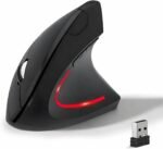 Wireless Ergonomic Mouse, 2.4G Wireless Vertical Ergo Mouse, 800/1200/1600 Adjustable DPI,6 Buttons Ergonomic Mouse for Laptop/MacBook/PC/Desktop-Black - Image 2