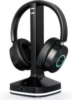 Wireless Headphones for TV Watching, TV Headphones Wireless for Seniors with Transmitter Charging Base, Over Ear Headset with 3 Audio Modes, No Audio Delay Blutooth 5.4, Gifts for Parents/Elderly - Image 2