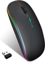 Wireless Mouse for Computer Laptop,Bluetooth Mouse for Apple MacBook,Dual Mode BT 5.0+ 2.4GHz USB Mice - Image 2