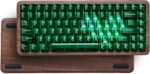 Womier 75% Mechanical Keyboard Wireless with QMK/VIA, WD75 V2 Wood Gaming Keyboard 8000mAh Battery, Tri-Mode Custom Key Board RGB Hot Swappable with Translucent Clear Keycaps-POM Linear Switch - Image 2