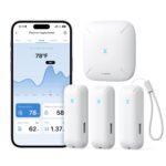 X-Sense 2.0 Indoor WiFi Hygrometer Thermometer, Hygrometer Indoor Humidity with App Control, Temperature Sensor for House, Gardening, Data Storage Export at No Charge, 3 Sensors & 1 Base Station - Image 2