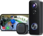 XTU Battery Doorbell, 180° Head-to-Toe Video, Live View with Two-Way Talk, No Monthly Fee, 2.4G Wi-Fi with Chime, Local/Cloud Storage, Human Detection, Compatible with Alexa & Google Home - Image 2