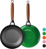 YUTANN Pre-Seasoned Cast Iron Skillet 8 Inch,Diamond-Textured Interior for Crispy, Oil-Saving Cooking,Ideal for Eggs, Steak, and More,Non-Toxic & Easy Clean - Image 2