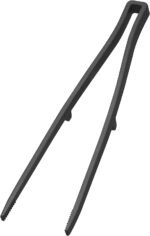Yamazaki Home Tower Silicone Kitchen Utensils, Black - Tweezer - Silicone - Image 2