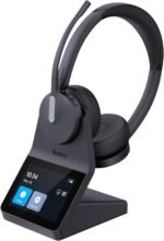 Yealink HA64 Pro Wireless DECT & Bluetooth Headset with Touch Screen for Office, Home, Desk Phone, Computer, Smartphone (Dual Speaker) - Image 2
