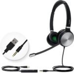 Yealink UH36 Professional USB Headset Wired Headphones for Work Calls and Music, Headset with Noise Cancelling Mic for Computer PC Laptop（UC Compatible, Stereo,3.5mm Jack/USB Connection） - Image 2
