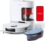 Yeedi C12 Plus Robot Vacuum and Mop, 8000Pa Strong Suction, 7-Week Dust Storage, Bagless Dust Bin, PureCyclone Tech, ZeroTangle Brush, White - Image 2
