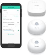 YoLink SpeakerHub & Two Motion Sensor Smart Home and Security Kit – Audio Hub Plays Tones/Sounds, Spoken Messages, LoRa-Powered ¼ Mile Range, WiFi Required - Image 2
