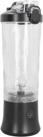 Yosoo Portable Blender Mini Juicer Cup Electric Fruit Juice Mixer 18000RPM 150W for Travel Black - Image 2