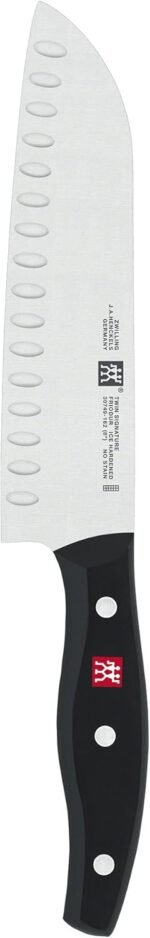 ZWILLING TWIN Signature 7-inch Hollow Edge Santoku Knife - Image 2