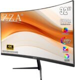 ZZA 32 Inch 4K 1500R Computer Monitor, UHD (3840 x 2160) 60Hz Ultra-Clear Screen, 100% sRGB,Eye Care Screen with HDMI, DisplayPort for Home and Office, VESA(100x100mm) - Image 2
