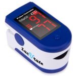 Zacurate Fingertip Pulse Oximeter Blood Oxygen Saturation Monitor with Batteries and Lanyard Included (Sapphire Blue) - Image 2
