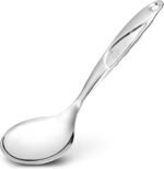 Zulay Kitchen Stainless Steel Serving Spoon - 11.5” Large Cooking & Serving Spoon with Ergonomic Handle - Durable, Rust-Resistant & Dishwasher Safe Kitchen Utensil for Cooking and Buffets - Image 2