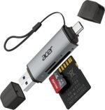 acer SD Card Reader USB C, Dual Slots USB 3.0 Type C to Micro SD Card Adapter, Memory Card Reader for MicroSD, SDHC, SDXC, Compatible with Laptop, PC, iPhone16/15, MacBook Pro/Air, iPad Pro, Android - Image 2