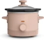 bella 1.5 Qt Slow Cooker with 3 Heat Manual Control, Ceramic Nonstick Coating, Dishwasher Safe Stoneware Pot and Tempered Glass Lid, Tangle Free Cord Wrap & Cool Touch Handles, Blossom - Image 2