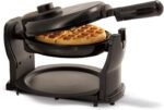 bella Classic Rotating Belgian Waffle Maker with Nonstick Plates, Removable Drip Tray, Adjustable Browning Control and Cool Touch Handles, Black - Image 2