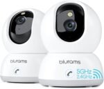 blurams 5G Indoor Camera, 2K Nanny Cam, 360° PTZ Pet Camera with Phone App, One-Touch Call, Color/IR Night Vision, Dual-Band Wi-Fi, Motion Tracking, Compatible with Alexa(2Pack) - Image 2