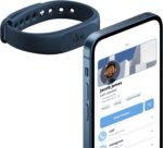 dot. Band - Digital Business Card Wristband - Tap Compatible with iPhone & Android (Blue) - Image 2