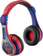 eKids Spiderman Wireless Bluetooth Portable Headphones with Microphone, Volume Reduced to Protect Hearing Rechargeable Battery, Adjustable Kids Headband for School Home or Travel - Image 2
