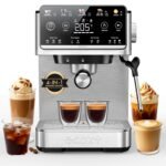 ecozy 4-in-1 Espresso Machine and Coffee Maker Combo with Milk Frother, Cold Brew & Over Ice, Interactive Touch Screen, Stainless Steel, Brezzano Elite Series for Cappuccinos, Lattes, Americanos - Image 2