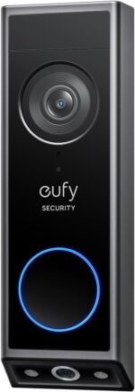 eufy Security Video Doorbell E340, Dual Cameras with Delivery Guard, 2K Full HD and Color Night Vision, Wired or Battery Powered, HomeBase S380 Compatible, No Monthly Fee (Renewed) - Image 2