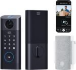 eufy Security Video Smart Lock S330, 3-in-1 Camera+Doorbell+Fingerprint Keyless Entry Door Lock, Smart Wi-Fi Deadbolt for Front Door, App Remote Control, SD Card Required, Chime Included - Image 2