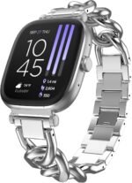 iTouch Belle Smartwatch – 1.75” AMOLED Display, Bluetooth Calling, 60+ Fitness Modes, 24/7 Heart Rate, SPO₂, Stress & Sleep Tracking, IP68 Waterproof – Android & iOS (Silver/Silver) - Image 2