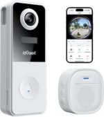 ieGeek Doorbell Camera Wireless No Subscription, 180° Fisheyes Head to Toe View, Smart Motion Detection Night Vision, 3MP Video Doorbell with Chime, 2-Way Talk, Works with Alexa, Only 2.4GHz WiFi - Image 2