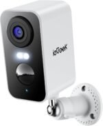 ieGeek Security Cameras Wireless Outdoor, 2K 3MP Battery Powered WiFi Security Camera with Spotlight & Siren Alarm, 2-Way Audio, Color Night Vision, AI Detection for Home Security, Works with Alexa - Image 2