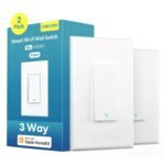 meross 3 Way Smart Switch, Smart Light Switch Supports Apple HomeKit, Siri, Alexa, Google Assistant & SmartThings, 2.4GHz WiFi Light Switch Neutral Wire Required, Remote Control Timer 2 Pack - Image 2