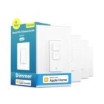 meross 4 Pack Smart Dimmer Switch Single Pole Supports Apple HomeKit, Alexa Google Assistant & SmartThings, 2.4Ghz WiFi Light Switch for Dimmable LED, Neutral Wire Required, Remote Control Schedule - Image 2